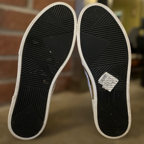 Michael KORS BRENDEN Black/White with SILVER LOGO Plate Slip On Sneakers - Picture 4 of 5